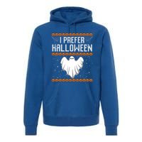 Funny Ugly Xmas Costume I Prefer Halloween Ugly Christmas Funny Gift Premium Hoodie