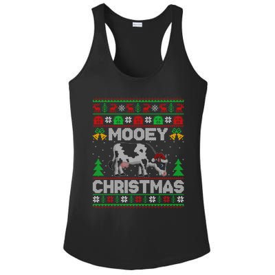 Farmer Ugly Xmas Santa Cow Farmer Mooey Christmas Cute Gift Ladies PosiCharge Competitor Racerback Tank