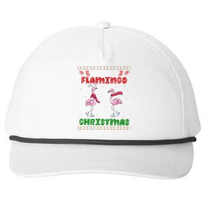 Flamingo Ugly Xmas Sweater I Want A Flamingo For Christmas Gift Snapback Five-Panel Rope Hat