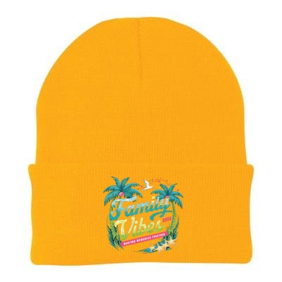 Family Vibes 2024: Tropical Beach Memories Cool Gift Knit Cap Winter Beanie