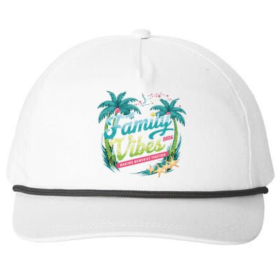 Family Vibes 2024: Tropical Beach Memories Cool Gift Snapback Five-Panel Rope Hat