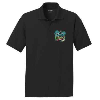 Family Vibes 2024: Tropical Beach Memories Cool Gift PosiCharge RacerMesh Polo