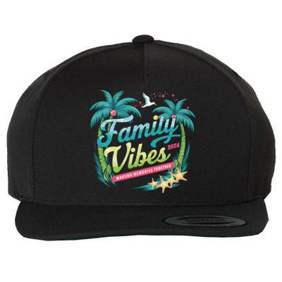 Family Vibes 2024: Tropical Beach Memories Cool Gift Wool Snapback Cap