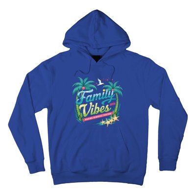 Family Vibes 2024: Tropical Beach Memories Cool Gift Hoodie