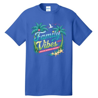 Family Vibes 2024: Tropical Beach Memories Cool Gift Tall T-Shirt