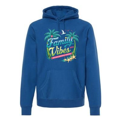 Family Vibes 2024: Tropical Beach Memories Cool Gift Premium Hoodie