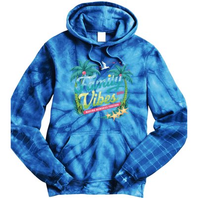 Family Vibes 2024: Tropical Beach Memories Cool Gift Tie Dye Hoodie