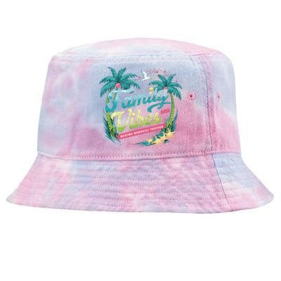 Family Vibes 2024: Tropical Beach Memories Cool Gift Tie-Dyed Bucket Hat