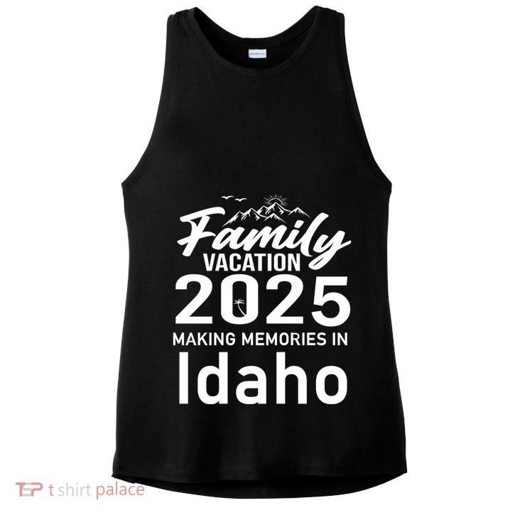 Family Vacation 2025 Making Memories Idaho Summer Trip Great Gift Ladies PosiCharge Tri-Blend Wicking Tank