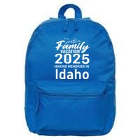 Family Vacation 2025 Making Memories Idaho Summer Trip Great Gift 16 in Basic Backpack