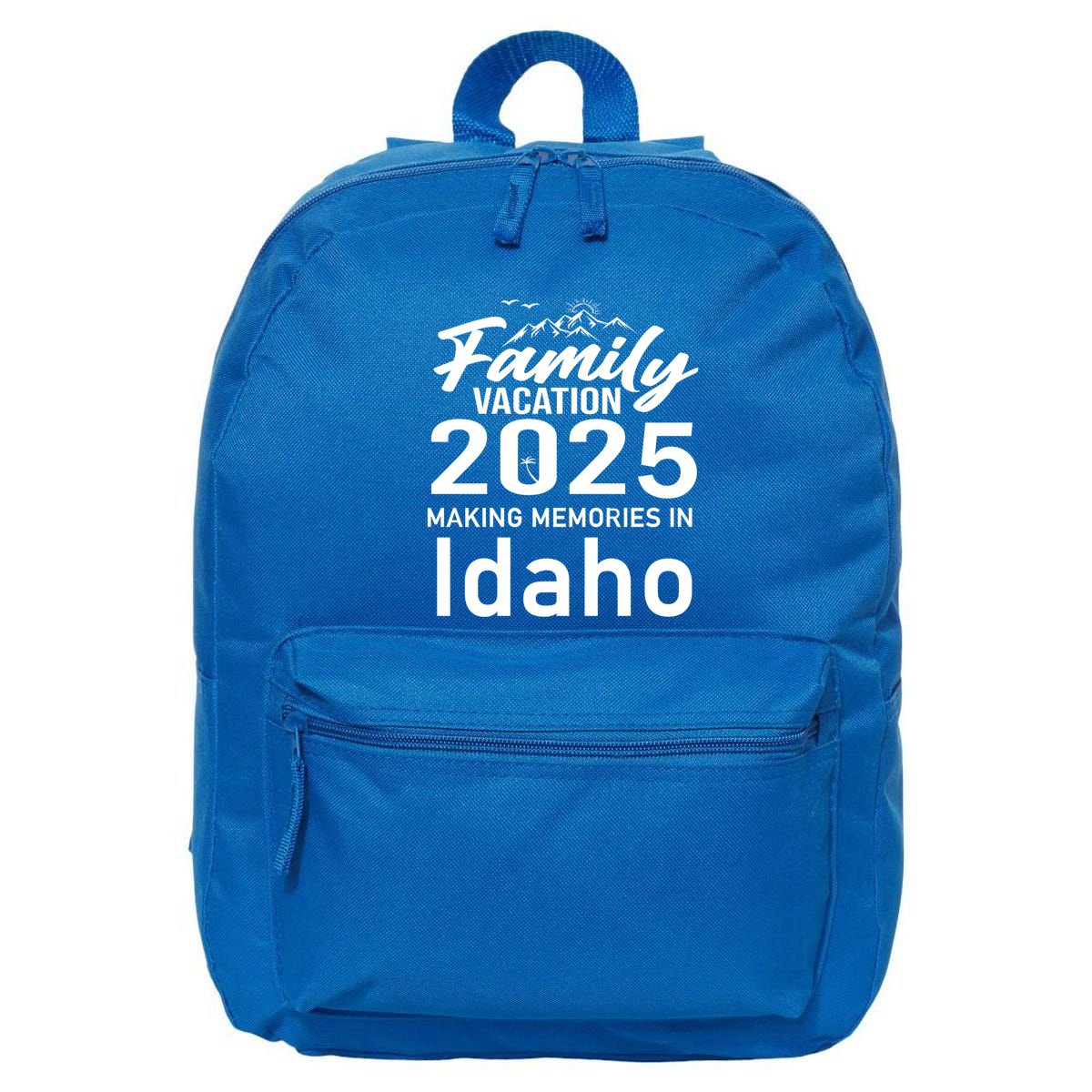 Family Vacation 2025 Making Memories Idaho Summer Trip Great Gift 16 in Basic Backpack