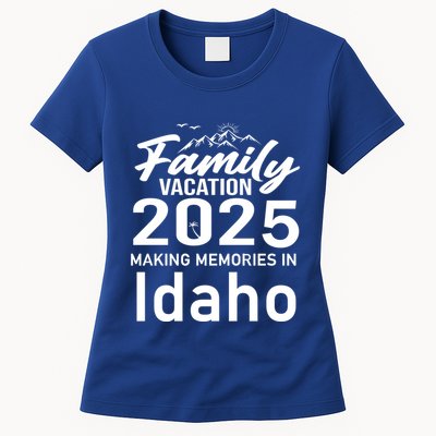 Family Vacation 2025 Making Memories Idaho Summer Trip Great Gift Womens T-Shirt