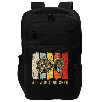 Funny Vasectomy 2023 All Juice No Seed Impact Tech Backpack