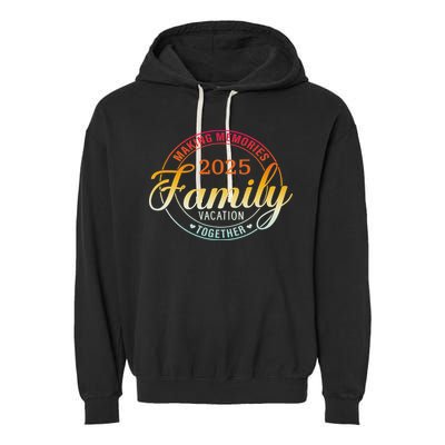 Family Vacation 2025 Family Matching Summer Vacation Garment-Dyed Fleece Hoodie