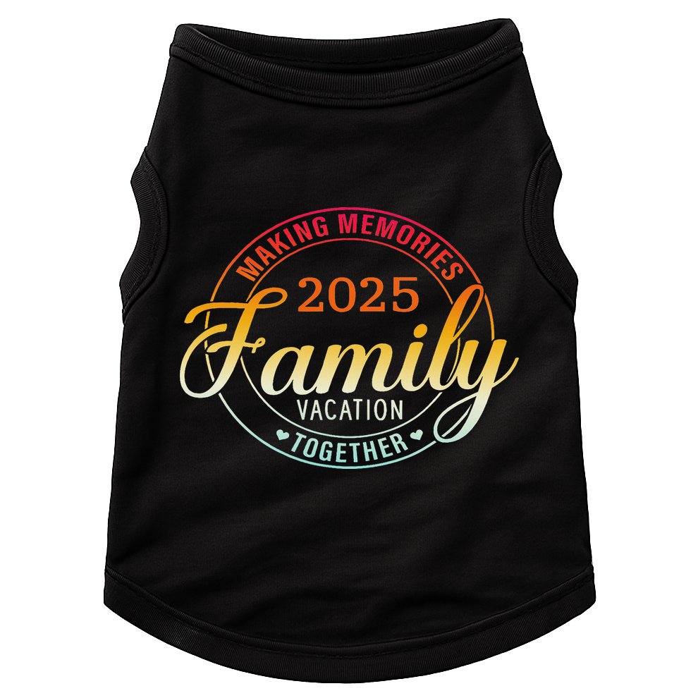 Family Vacation 2025 Family Matching Summer Vacation Doggie Tank