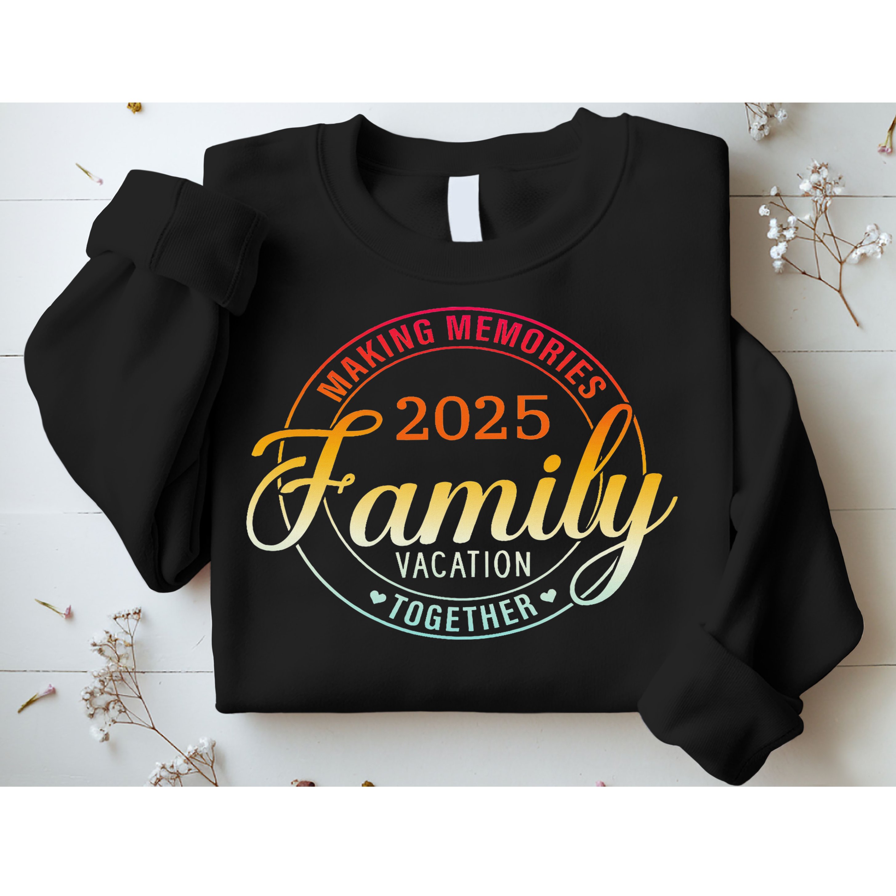 Family Vacation 2025 Family Matching Summer Vacation Sweatshirt