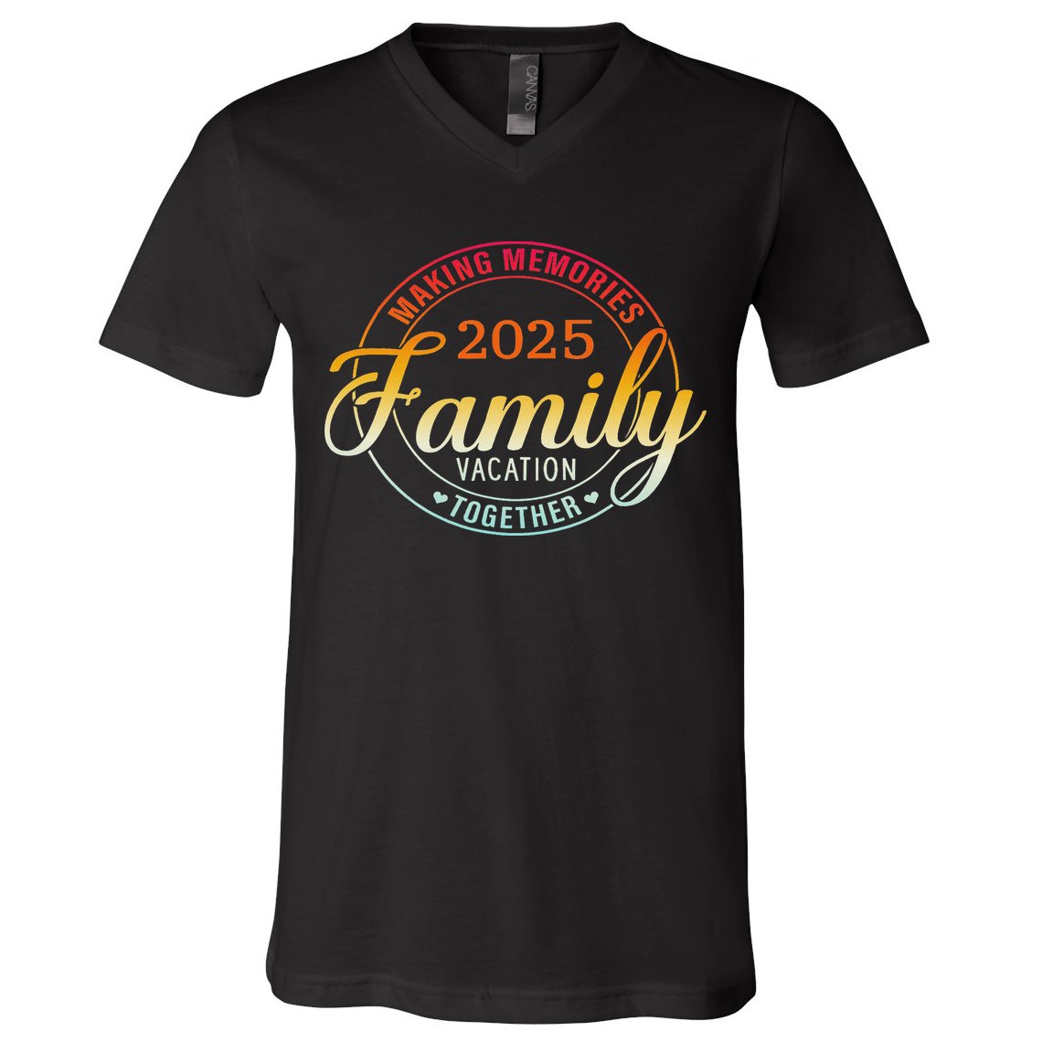 Family Vacation 2025 Family Matching Summer Vacation V-Neck T-Shirt