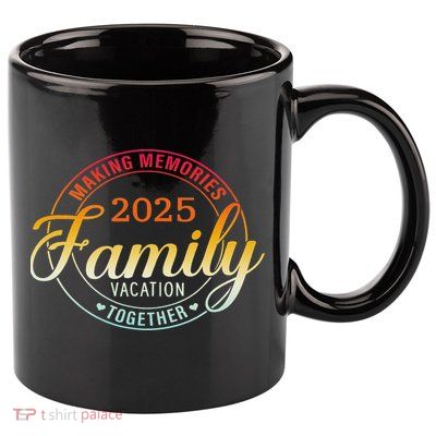 Family Vacation 2025 Family Matching Summer Vacation 11oz C Handle Ceramic Mug