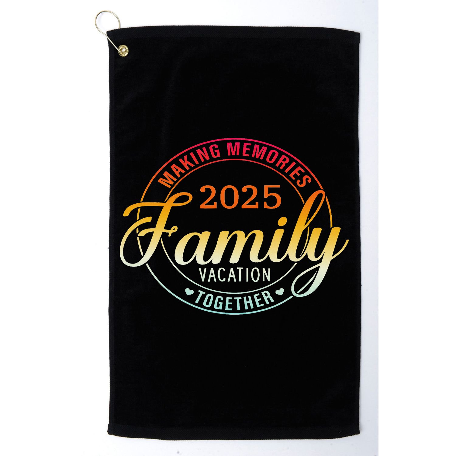 Family Vacation 2025 Family Matching Summer Vacation Golf Towel