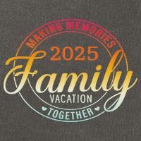 Family Vacation 2025 Family Matching Summer Vacation Cotton Canvas Backpack
