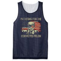 Funny Voting 2024 IM Voting For The Convicted Felon Mesh Reversible Basketball Jersey Tank