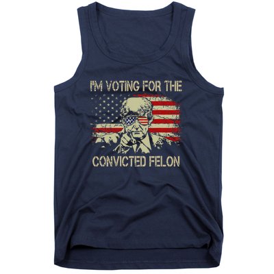 Funny Voting 2024 IM Voting For The Convicted Felon Tank Top