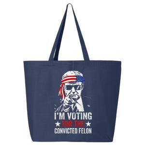 Funny Voting 2024 Im Voting For The Convicted Felon 25L Jumbo Tote