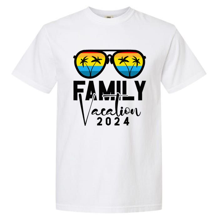 Family Vacation 2024 Beach Summer Garment-Dyed Heavyweight T-Shirt