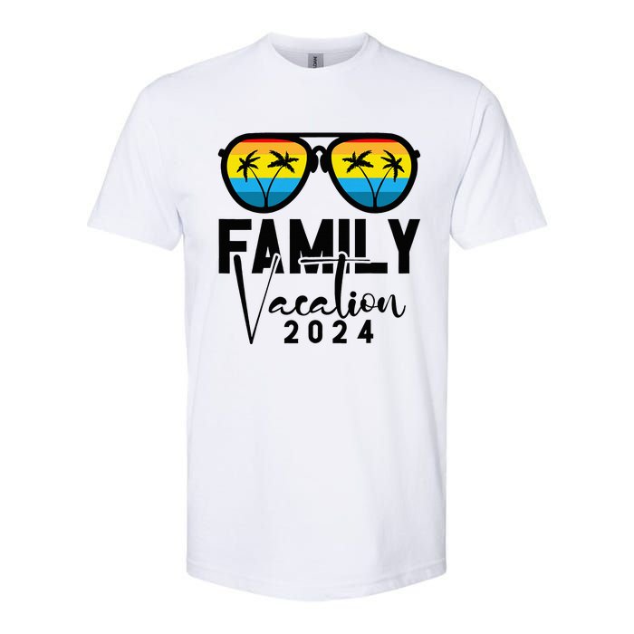 Family Vacation 2024 Beach Summer Softstyle CVC T-Shirt