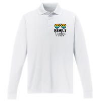 Family Vacation 2024 Beach Summer Performance Long Sleeve Polo