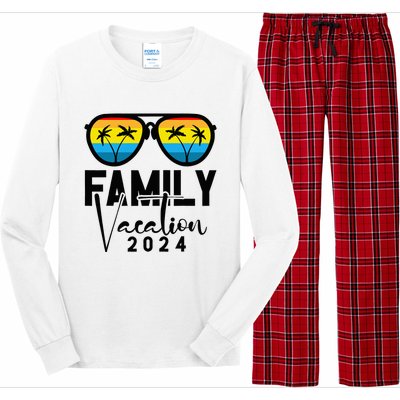 Family Vacation 2024 Beach Summer Long Sleeve Pajama Set