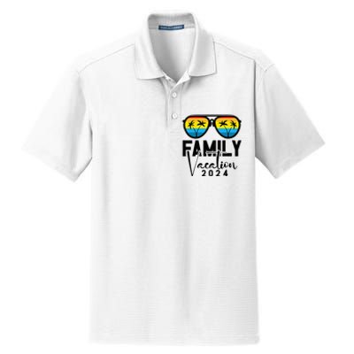 Family Vacation 2024 Beach Summer Dry Zone Grid Polo