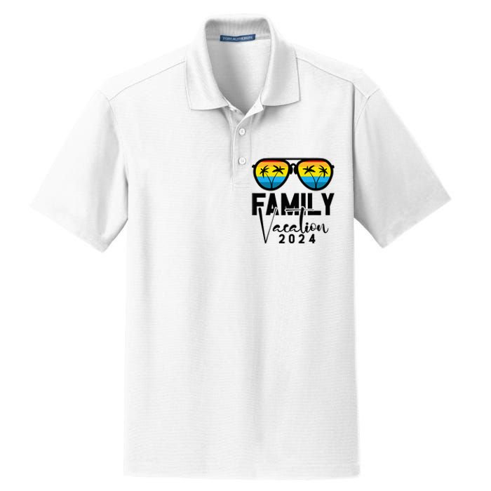 Family Vacation 2024 Beach Summer Dry Zone Grid Polo