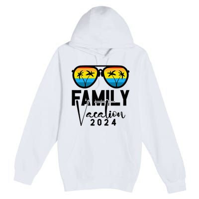 Family Vacation 2024 Beach Summer Premium Pullover Hoodie