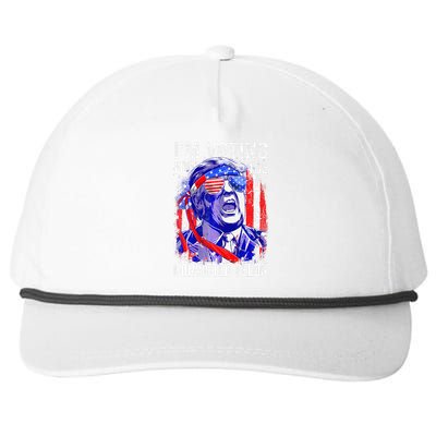 Funny Voting 2024 IM Voting For The Convicted Felon Snapback Five-Panel Rope Hat