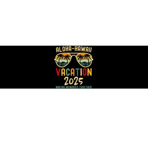 Family Vacation 2025 Aloha Hawaii Hawaiian Summer Matching Bumper Sticker