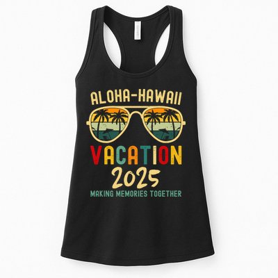 Family Vacation 2025 Aloha Hawaii Hawaiian Summer Matching Womens Tank Top