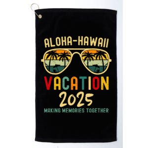 Family Vacation 2025 Aloha Hawaii Hawaiian Summer Matching Platinum Collection Golf Towel