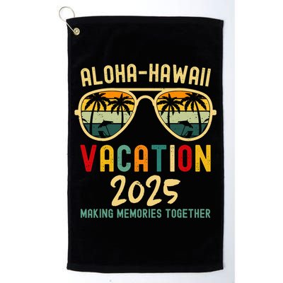 Family Vacation 2025 Aloha Hawaii Hawaiian Summer Matching Golf Towel