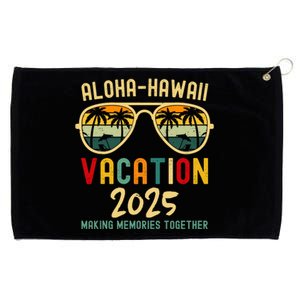 Family Vacation 2025 Aloha Hawaii Hawaiian Summer Matching Grommeted Golf Towel