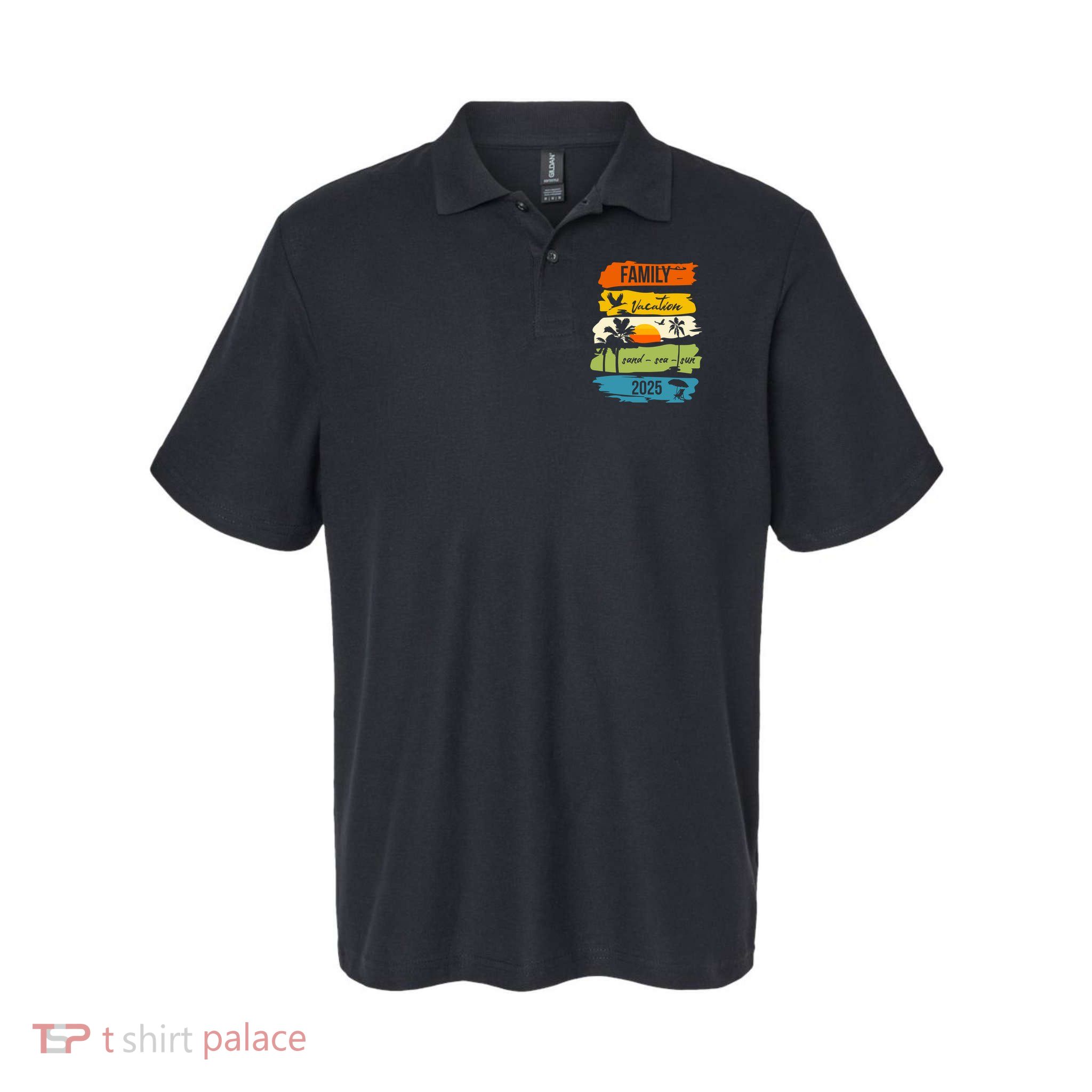 Family Vacation 2025 Sand Sea Sun Polo