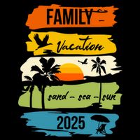 Family Vacation 2025 Sand Sea Sun 16 in Basic Backpack