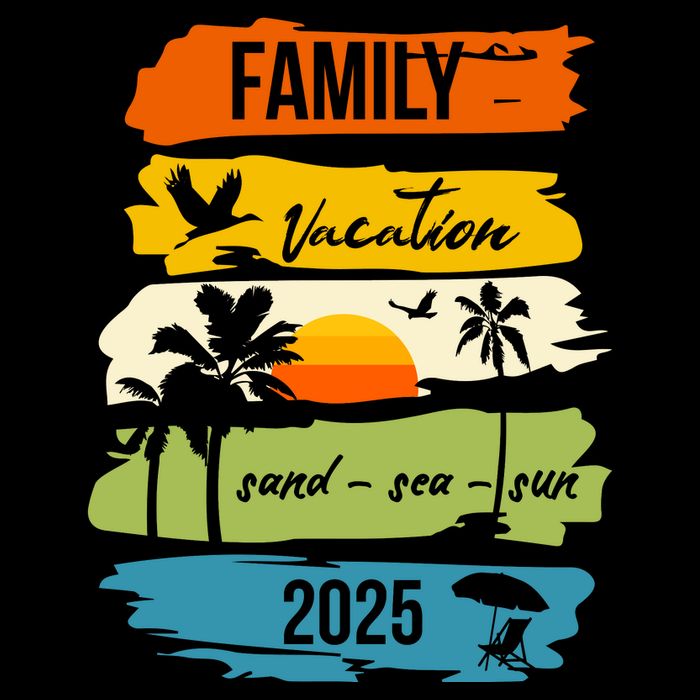 Family Vacation 2025 Sand Sea Sun 16 in Basic Backpack