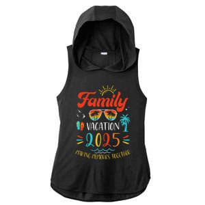 Family Vacation 2025 Holiday Summer Matching Group Ladies PosiCharge Tri-Blend Wicking Draft Hoodie Tank