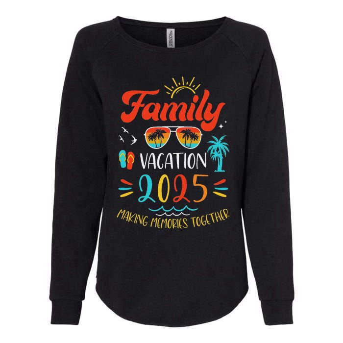 Family Vacation 2025 Holiday Summer Matching Group Womens California Wash Sweatshirt