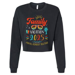 Family Vacation 2025 Holiday Summer Matching Group Cropped Pullover Crew