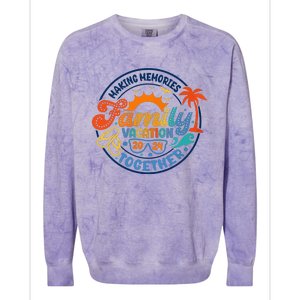 Family Vacation 2024 Creating Memories Together Colorblast Crewneck Sweatshirt