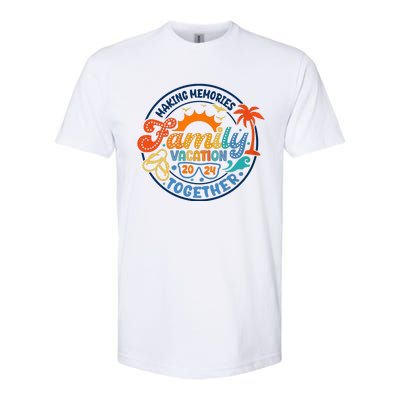 Family Vacation 2024 Creating Memories Together Softstyle CVC T-Shirt