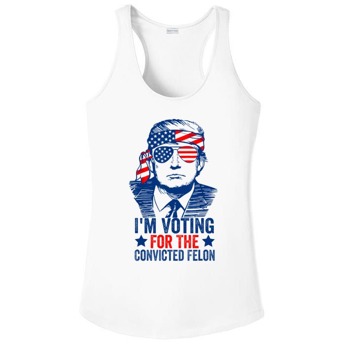 Funny Voting 2024 IM Voting For The Convicted Felon Ladies PosiCharge Competitor Racerback Tank