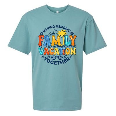 Family Vacation 2024 Making Memories Together Sueded Cloud Jersey T-Shirt